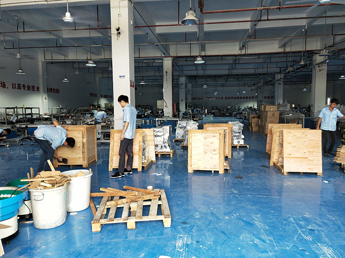 全自動流水線龍門架貼標機出貨現場