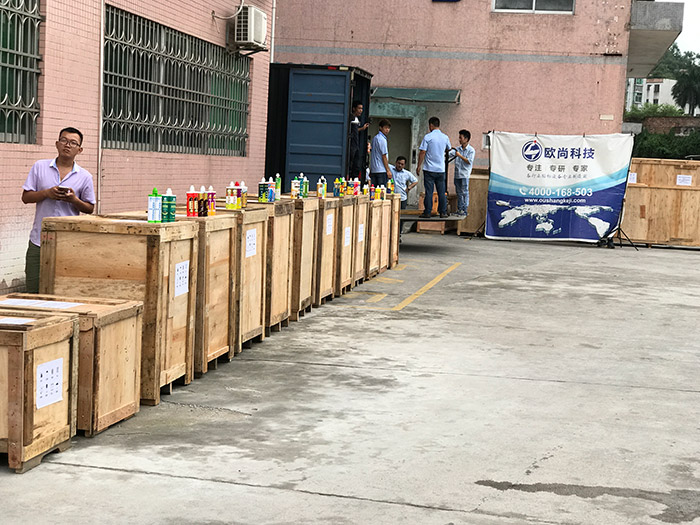 全自動水果貼標設備出貨現場